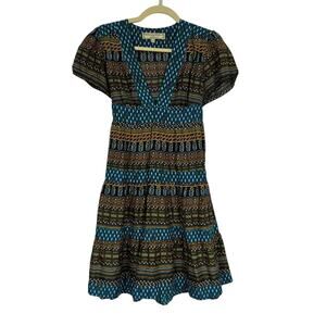 knee length dresses for ladies Long Sleeve Metallic Jersey Mini Dress in Light Gold - 6 main image 1